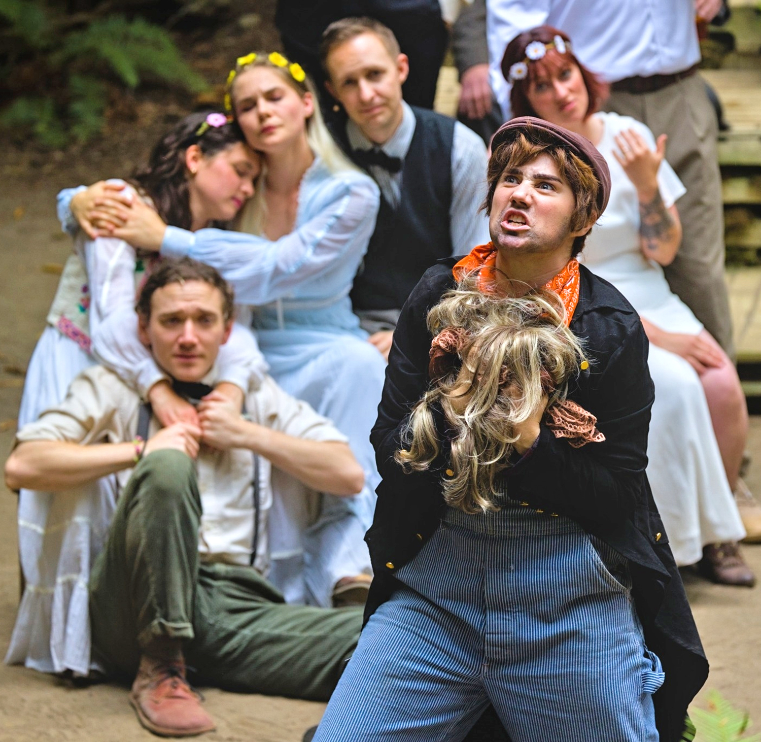 Bottom (Ila Faubion Dreessen) in A Midsummer Night's Dream 2025